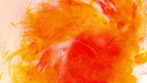 Red and orange blended abstract painting.
Red and orange paint blended together to make a ethereal, painterly image.