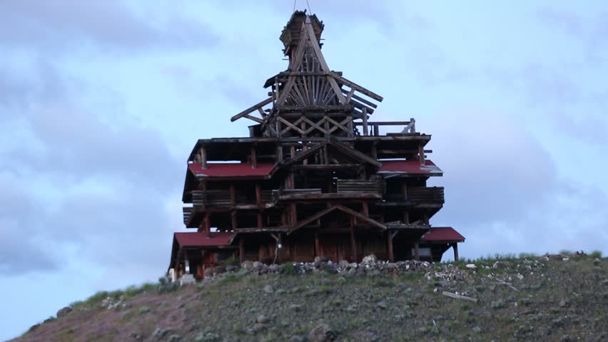 The Smith Mansion, Wapiti Valley, Wyoming near Yellowstone National Park