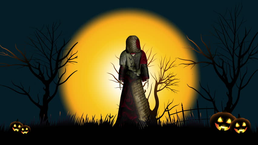 Halloween Party Dance, Grip Reaper Hip Hop Break Dancing, having fun, orange big sky with bats flying. QuickTime PhotoJPEG file.