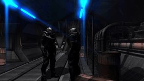 Future Soldier - Space Trooper - Spaceship Corridor - Video Background  - Powered by Shutterstock - Get 15% off with code: PIKWIZARD15