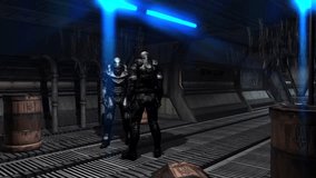 Future Soldier - Space Trooper - Spaceship Corridor - Video Background  - Powered by Shutterstock - Get 15% off with code: PIKWIZARD15