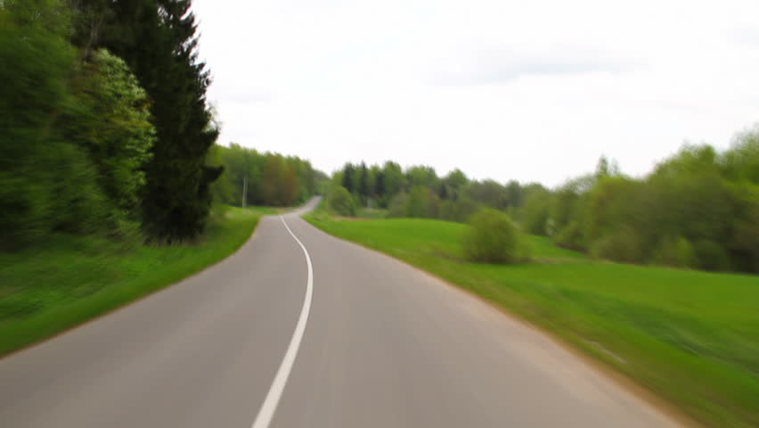 rural road in spring