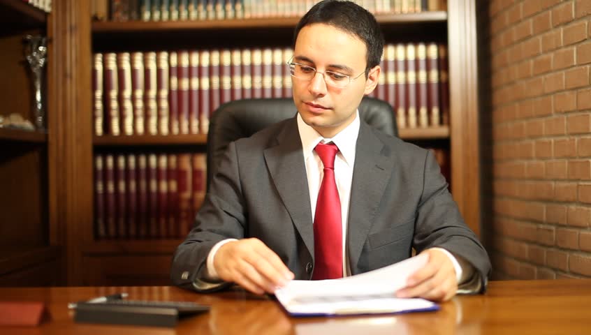 Businessman losing his patience while doing paper works Royalty-Free Stock Footage #7434220