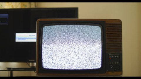 Analog and digital television interference. 76 years of television history came to an end at midnight on Wednesday 24 October 2012 when the analogue TV signal was switched off. (UK, July 2014) 