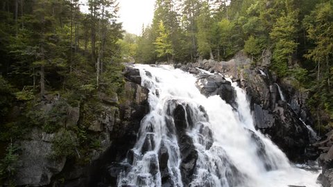 Waterfall in Mont-Tremblant. Quebec, Canada.