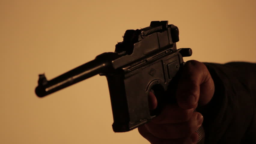 stock photo gun to head from computer stock photo gun to head from computer