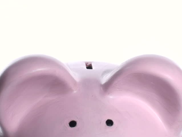 Piggy bank close-up - NTSC