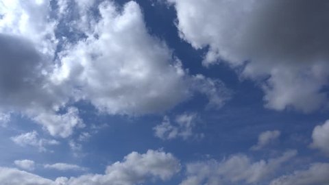 blue sky clouds no birds time lapse