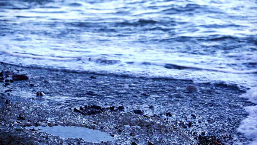 Blue sea waves, HD video