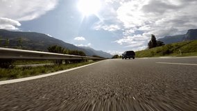 Overtaking On Swiss Highway (At Normal Speed : 120km/h)