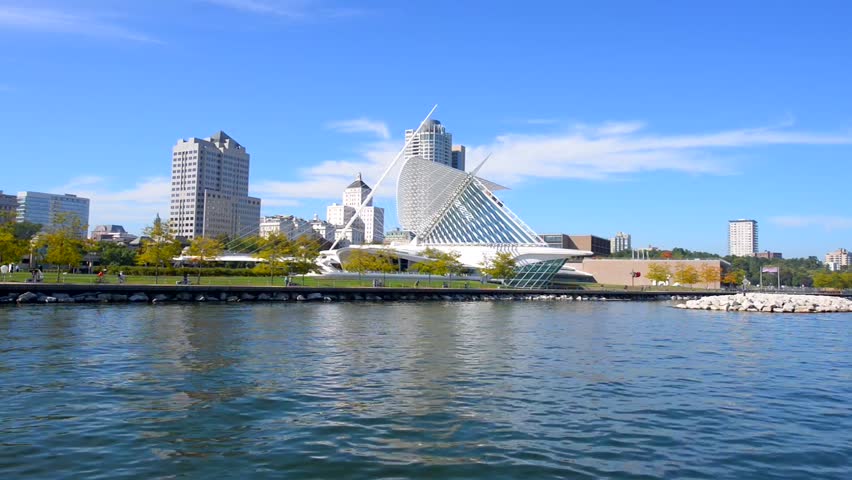 Beautiful Sunny Day in Milwaukee Wisconsin 
