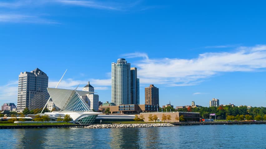 Beautiful Sunny Day in Milwaukee Wisconsin 