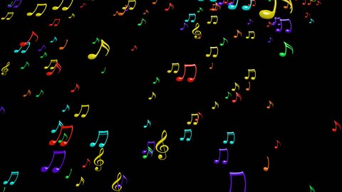 Animated Falling Colorful Music Notes On Stock Footage Video (100%  Royalty-free) 9133163 | Shutterstock