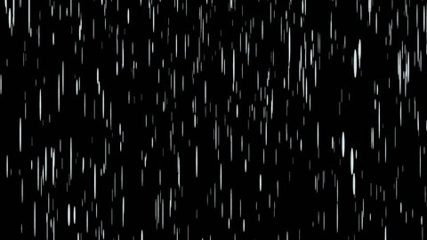 Animated Heavy Rainfall On Transparent Background Stock Footage ...