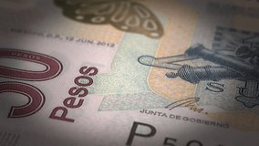 Mexican Pesos Close-up