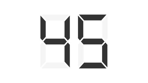 digital counter 0-99, each number in separate frames