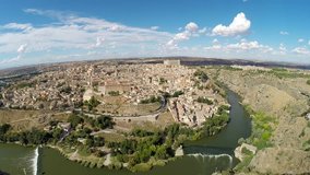 Panoramic aerial view of the City of Toledo,Spain