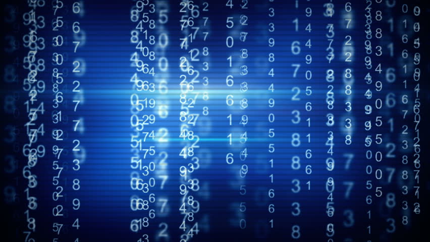 Blue Matrix Style Numbers Computer Stock Footage Video 100 Royalty Free 7508455 Shutterstock