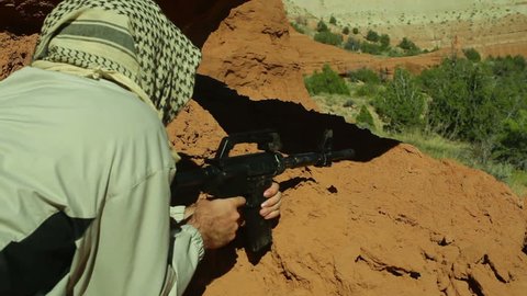 A terrorist in the desert