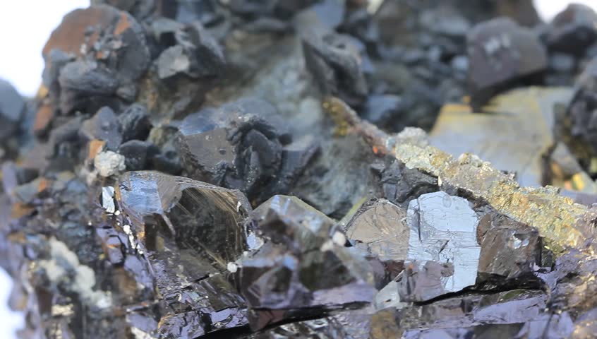 Galena and pyrite on the  rotation surface
