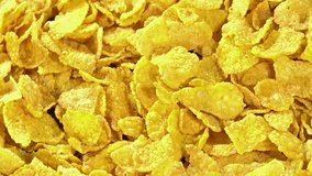 Portion of rotating Cornflakes (as seamless loopable 4K UHD background video)