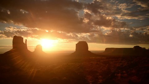 Monument Valley Sunrise 12 Timelapse Clouds USA