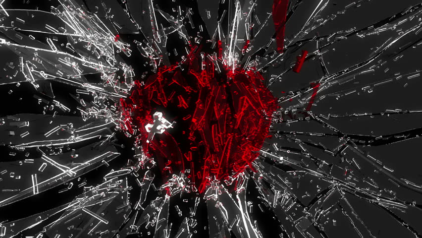 Shattered Glass: Red Broken Heart Stock Footage Video (100% Royalty-free)  7529524 | Shutterstock