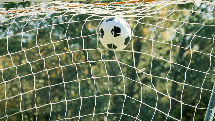 Football Soccer Ball Kicked Into Stock Footage Video 100 Royalty Free Shutterstock