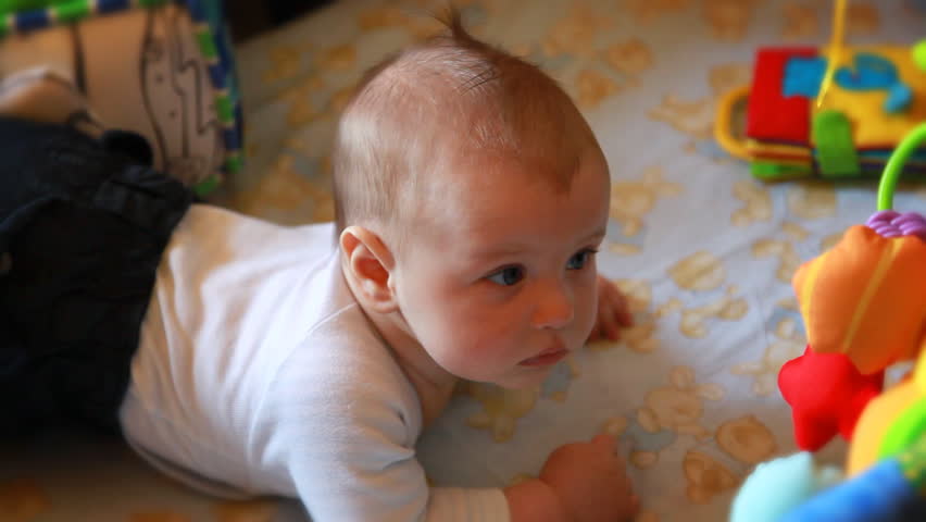 baby boy playing