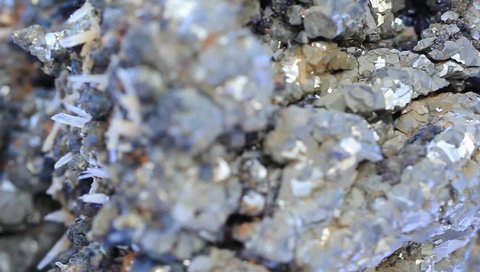 Pyrite, quartz and  marmatit 