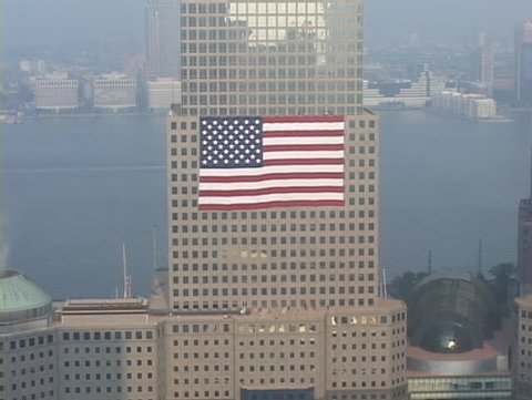 Ground Zero - tilt down from World Financial Center