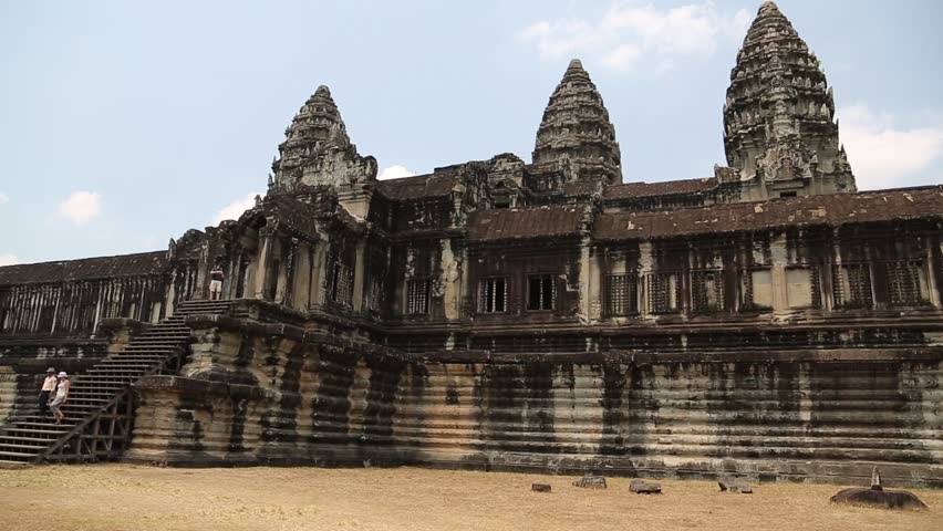 angkor wat - temple complex largest Stock Footage Video (100% Royalty ...