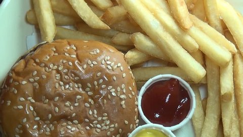 Hamburgers, French Fries, Fast Food