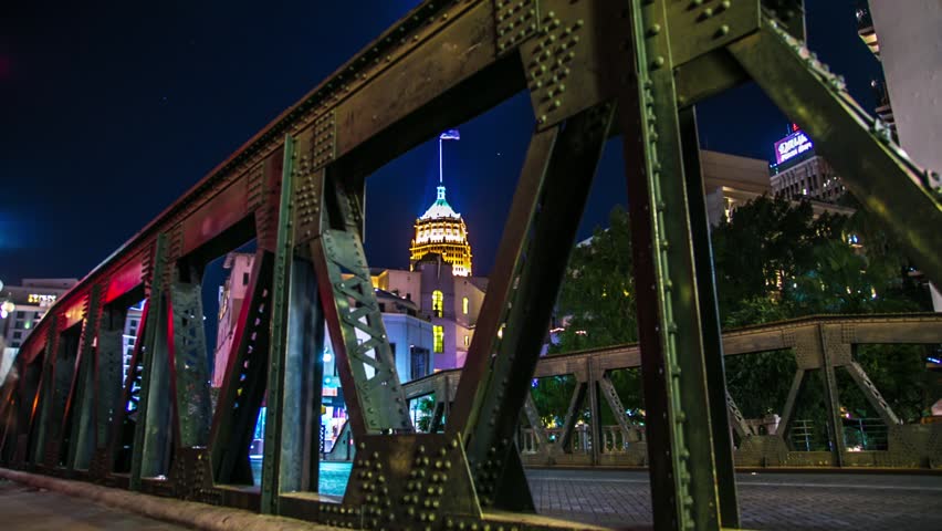 San Antonio Bridge City Motion Controlled Timelapse