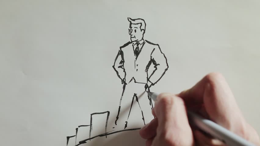 Hand Drawing 2d Animation in Stock Footage Video (100% Royalty-free ...