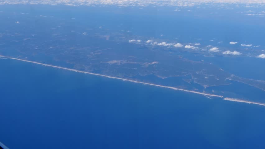 An aerial view of Long Island, New York.