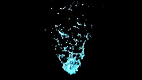 Particles Splash 3d Style Stock Footage Video (100% Royalty-free ...