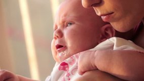 Mother comforting her Crying baby
Mother hugs her Crying baby video in full HD format
