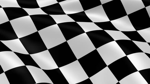 Checkered flag in the wind. Part of a series.
