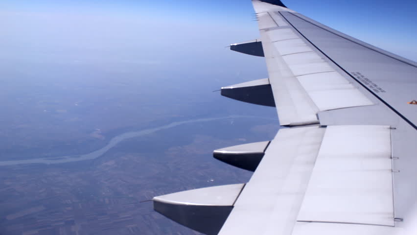 view from plane lovely cloudscape    1920x1080 full hd footage