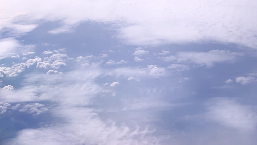 view from plane lovely cloudscape    1920x1080 full hd footage