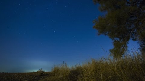 4k Timelapse Starry Sky Stars Moving Stock Footage Video (100% Royalty ...
