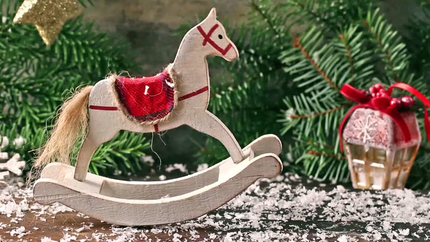 christmas rocking horse