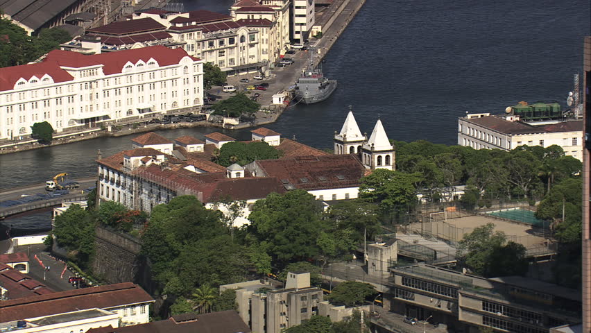 AERIAL- Mosteiro de Sao Bento, Rio de Janeiro, Brazil
