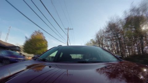 A unique time lapse reverse perspective of driving in the Western Pennsylvania countryside in the Autumn.