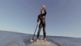 Stand Up Paddle Boarding. SUP surfing HD