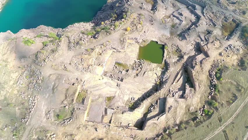 aerial. granite pit is older