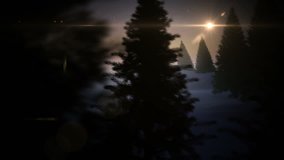 Digital animation of Christmas tree inside snow globe with magic greeting in spanish - Powered by Shutterstock - Get 15% off with code: PIKWIZARD15