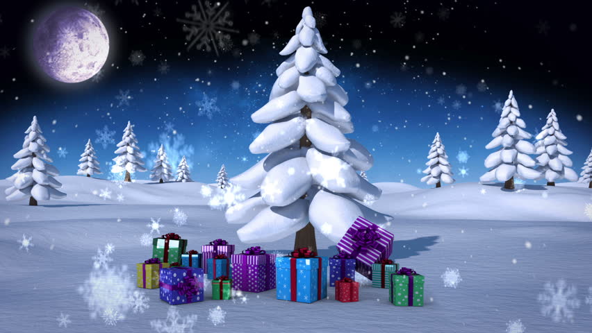 Digital Animation Of Merry Christmas Stock Footage Video (100% Royalty 