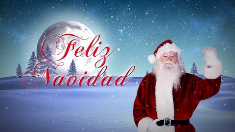 Digital Animation Of Santa Waving Stock Footage Video 100 Royalty Free Shutterstock